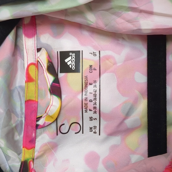 Adidas Lightweight Hooded Kangaroo Pocket Adjustable Waist Pullover Jacket - Picture 4 of 9